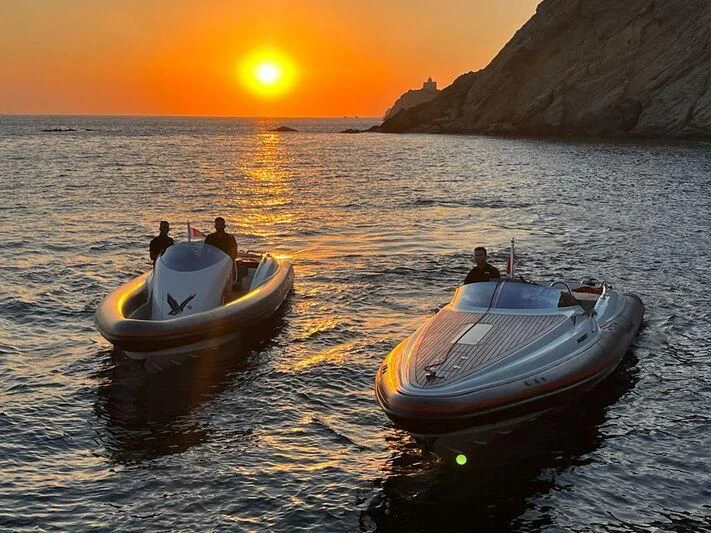 a group of people on a boat in the water aboard MALTESE FALCON Yacht for Sale