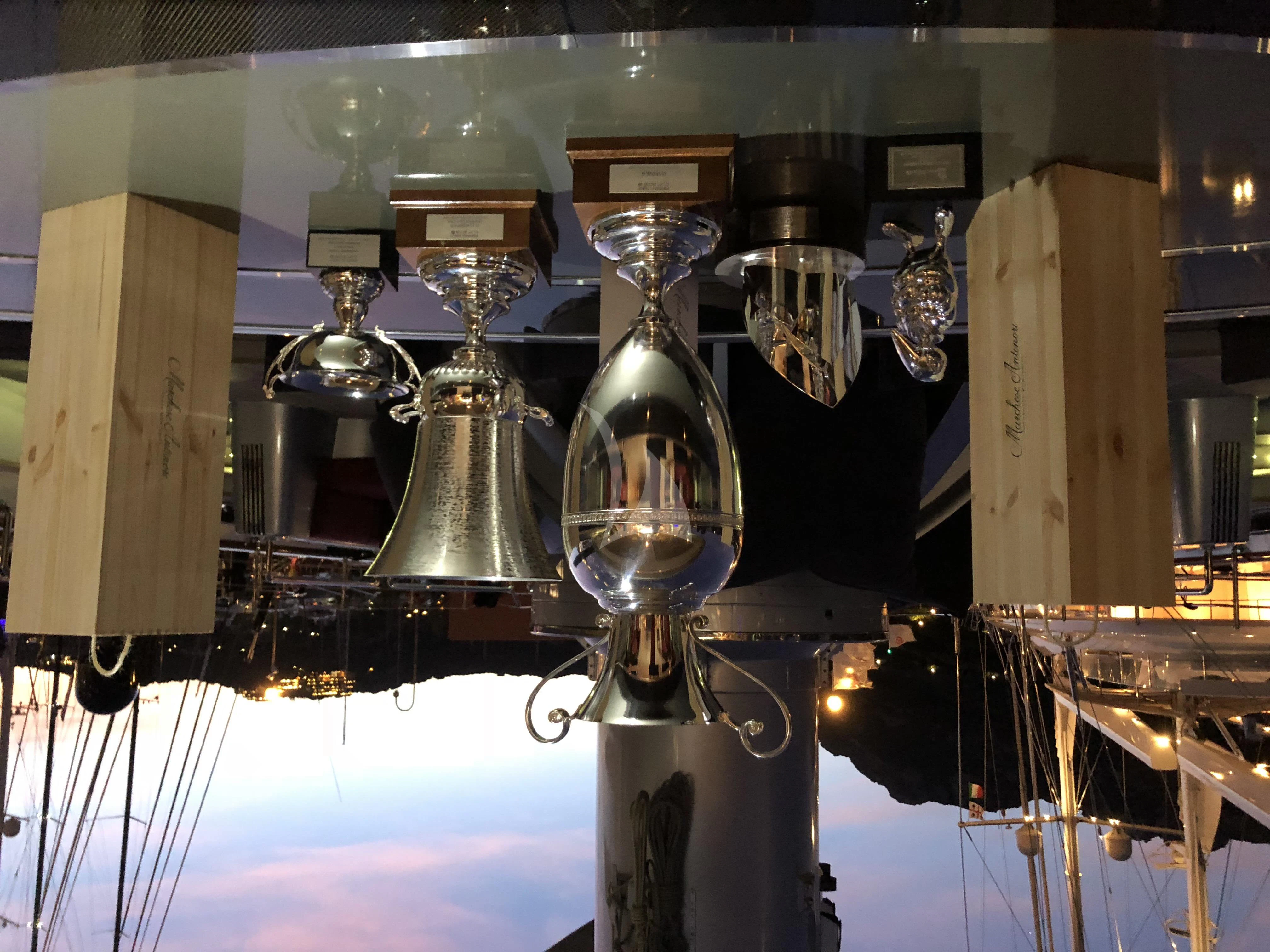 a metal machine with a large metal cylinder aboard MALTESE FALCON Yacht for Sale