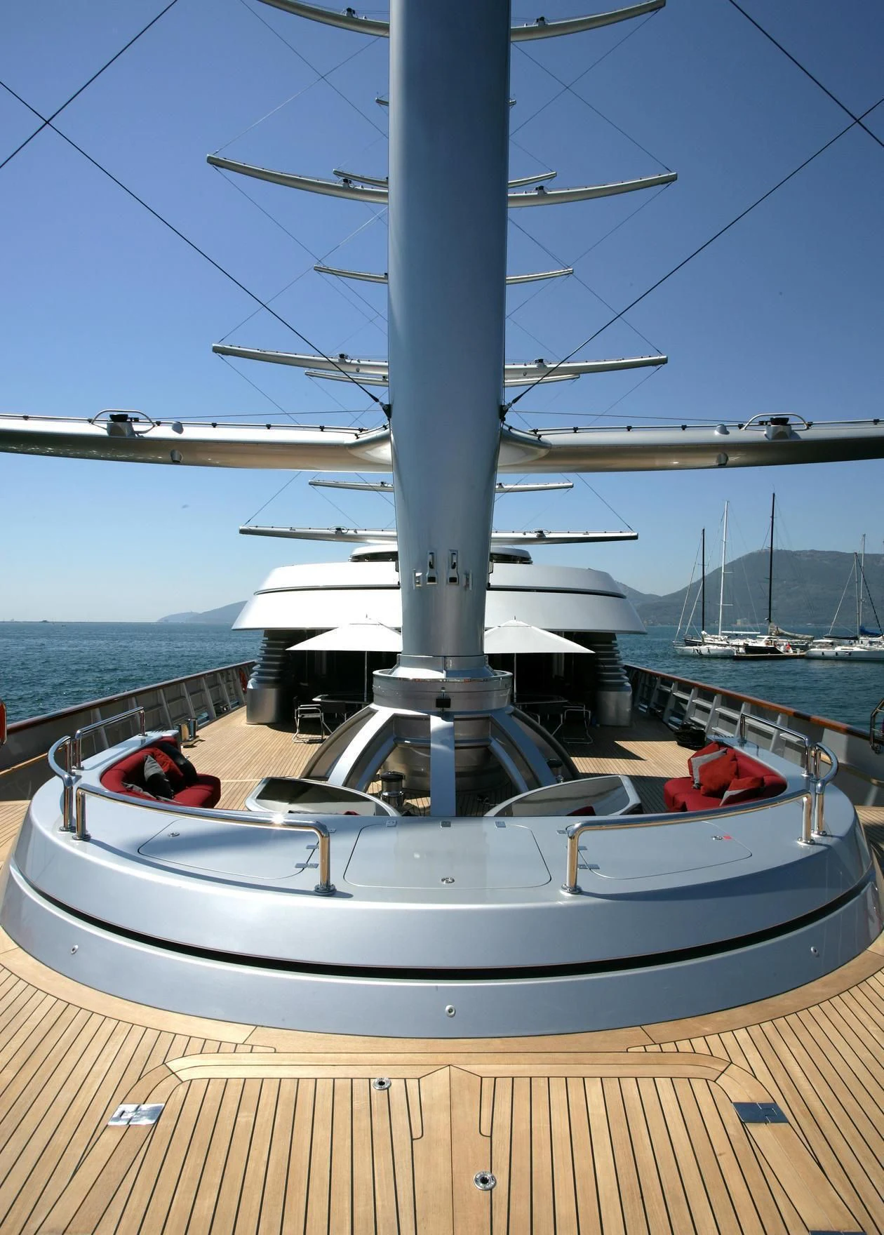 a boat on a body of water aboard MALTESE FALCON Yacht for Sale