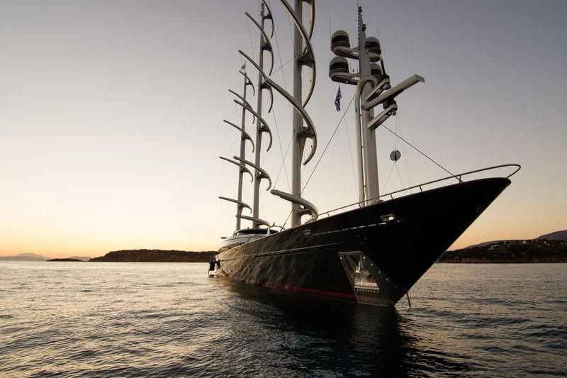 a boat in the water aboard MALTESE FALCON Yacht for Sale