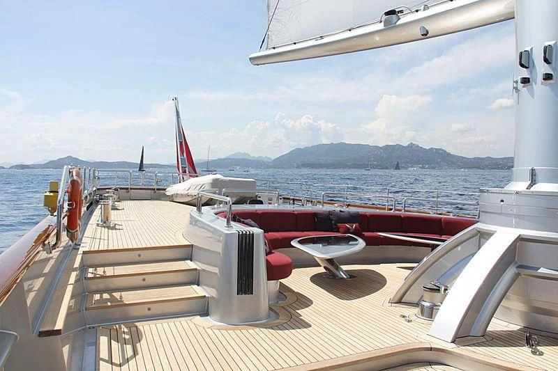 a boat on the water aboard MALTESE FALCON Yacht for Sale