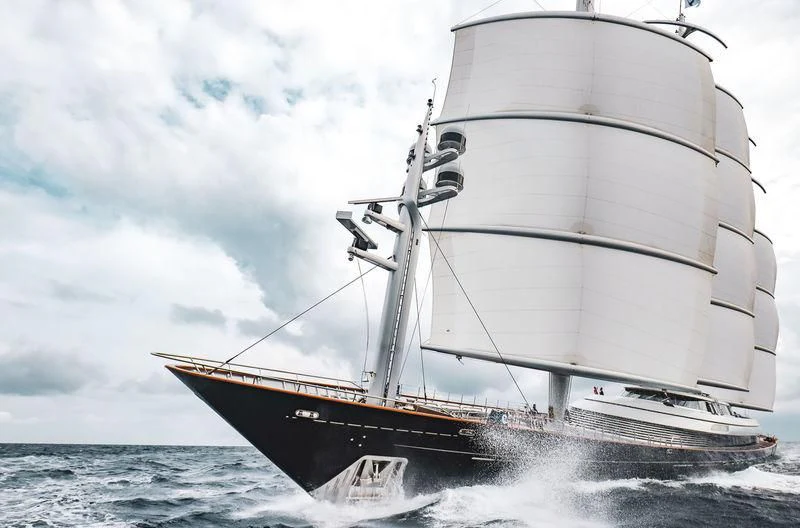a boat on the water aboard MALTESE FALCON Yacht for Sale