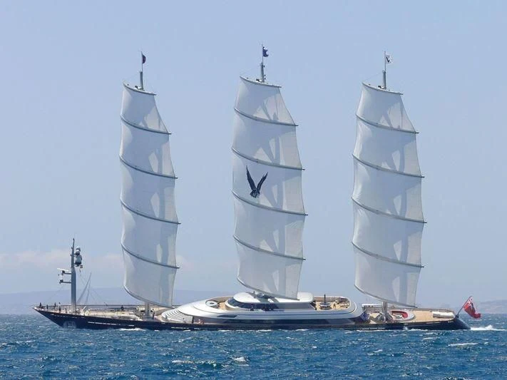 a group of sailboats on the water aboard MALTESE FALCON Yacht for Sale
