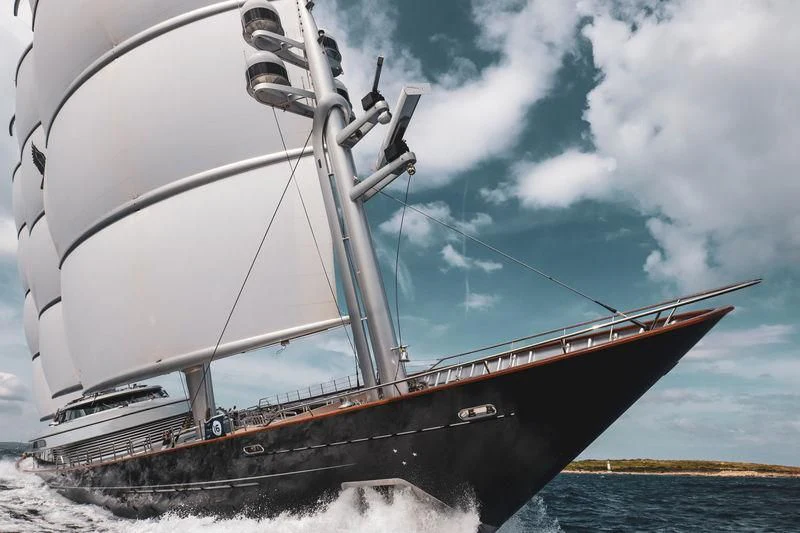 a boat on the water aboard MALTESE FALCON Yacht for Sale