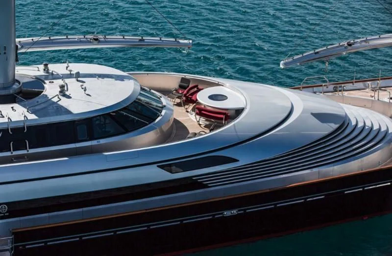 a boat on the water aboard MALTESE FALCON Yacht for Sale