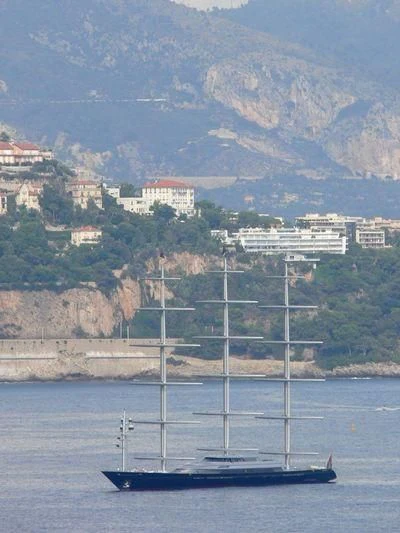 a boat in the water aboard MALTESE FALCON Yacht for Sale