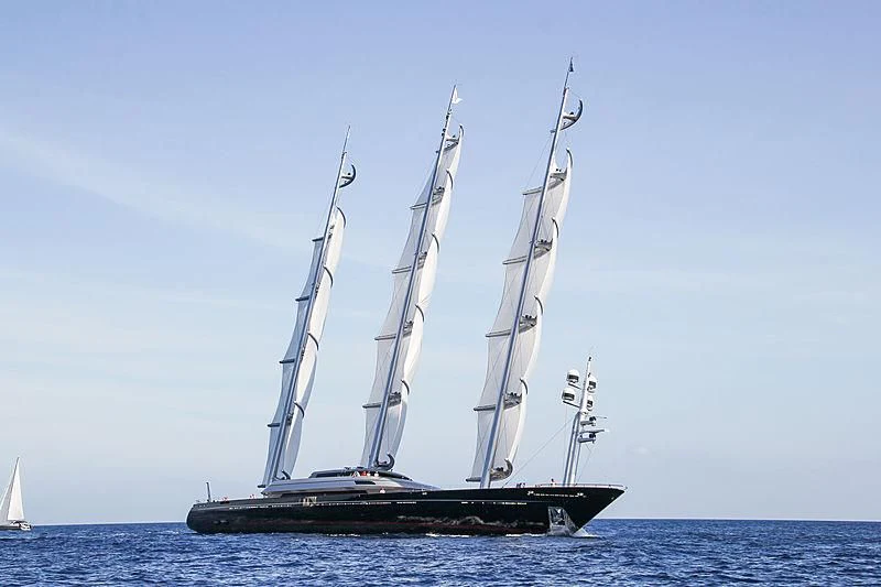 a boat on the water aboard MALTESE FALCON Yacht for Sale