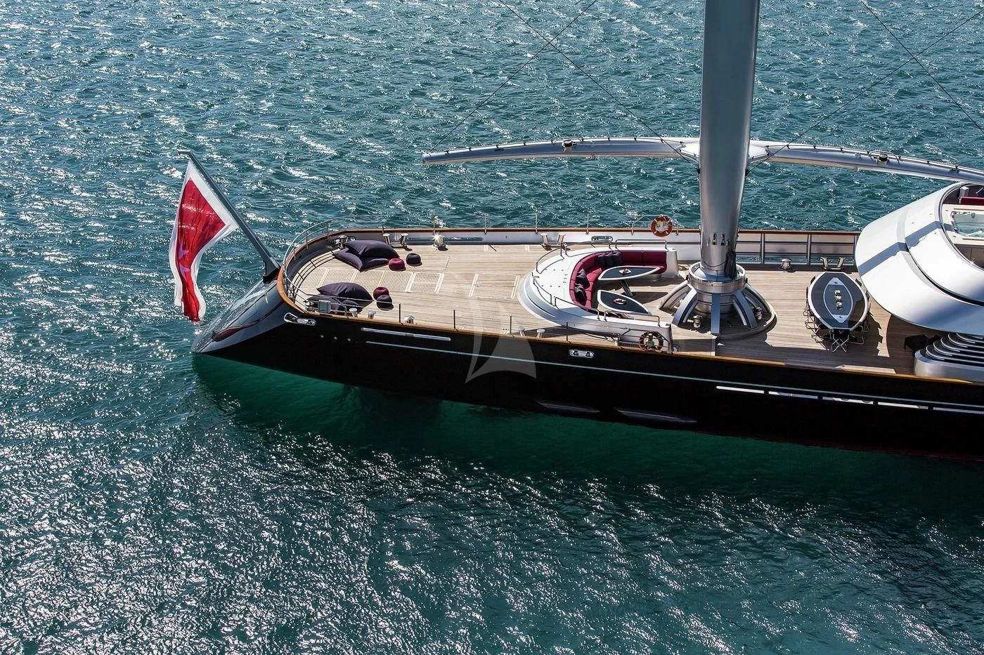 a boat on the water aboard MALTESE FALCON Yacht for Sale