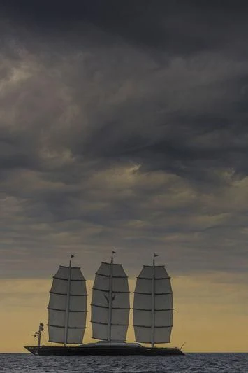 a tall ship in the water aboard MALTESE FALCON Yacht for Sale