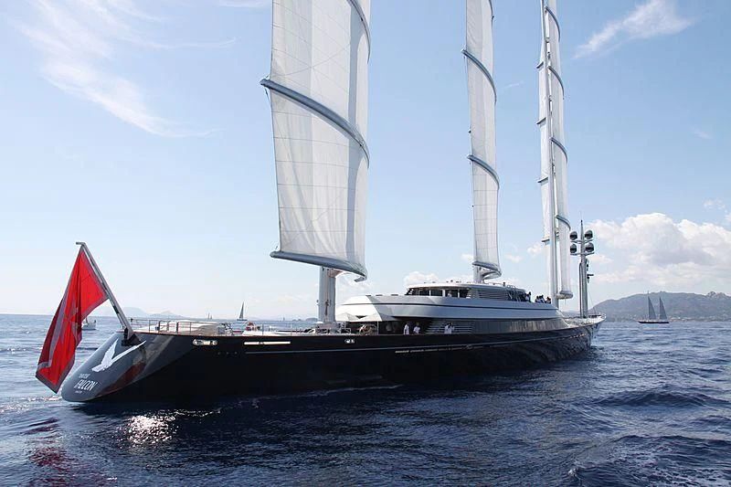 a boat on the water aboard MALTESE FALCON Yacht for Sale
