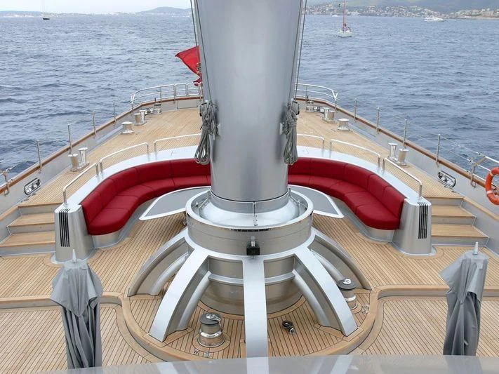 a boat on the water aboard MALTESE FALCON Yacht for Sale
