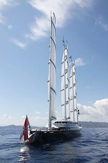 a boat on the water aboard MALTESE FALCON Yacht for Sale