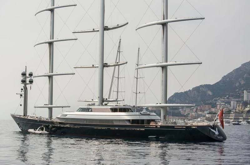a boat on the water aboard MALTESE FALCON Yacht for Sale
