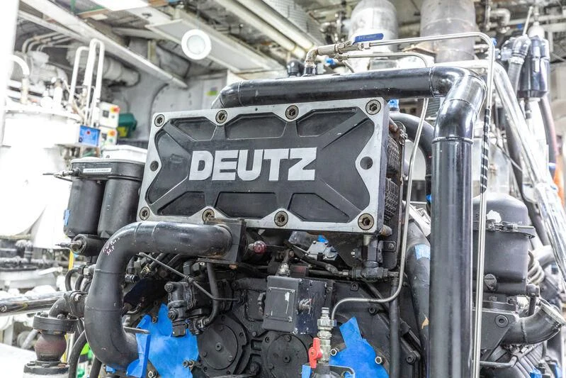 a close-up of a machine aboard MALTESE FALCON Yacht for Sale