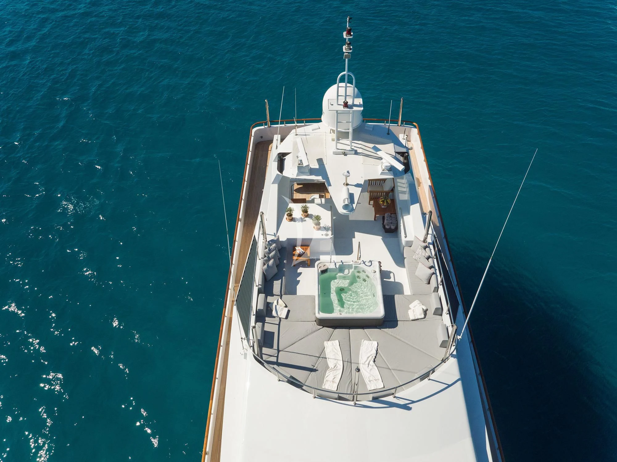 a boat in the water aboard BELLA STELLA Yacht for Charter