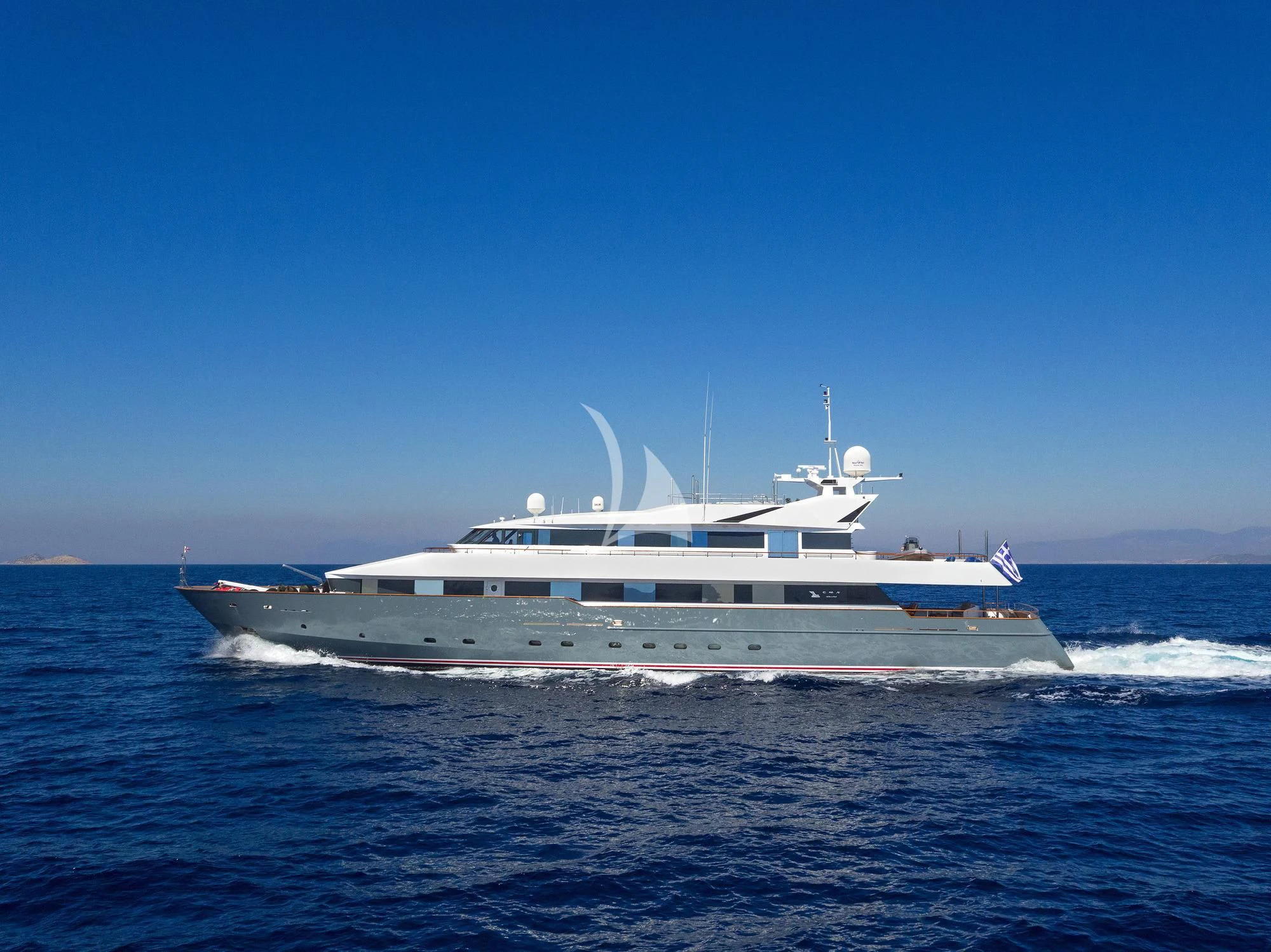a boat on the water aboard BELLA STELLA Yacht for Charter