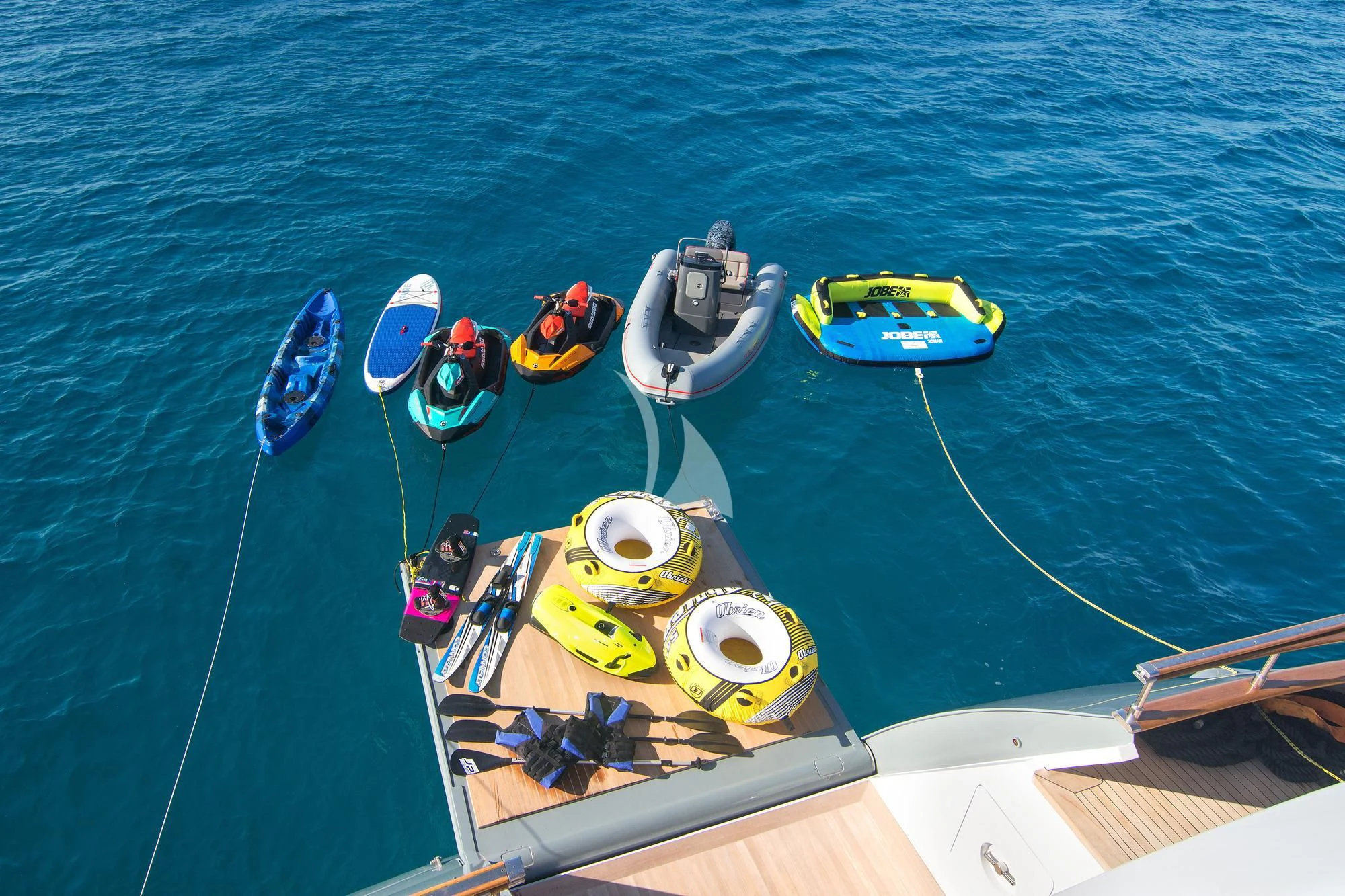 a group of boats on the water aboard BELLA STELLA Yacht for Charter