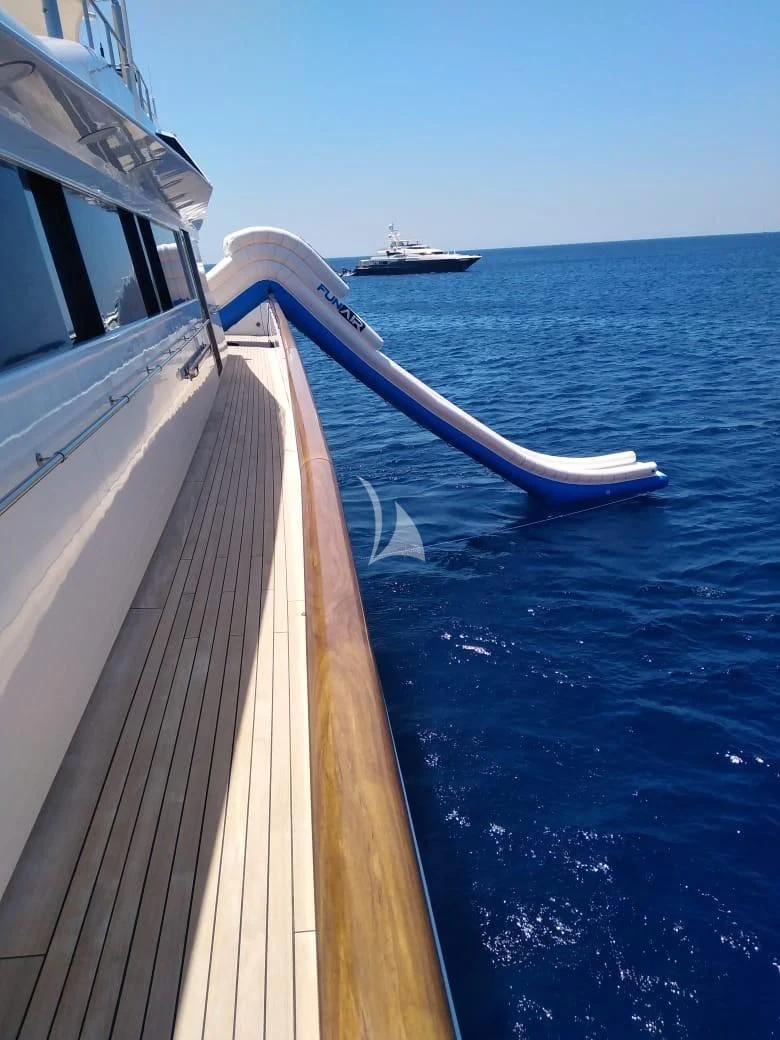 a boat on the water aboard BELLA STELLA Yacht for Charter