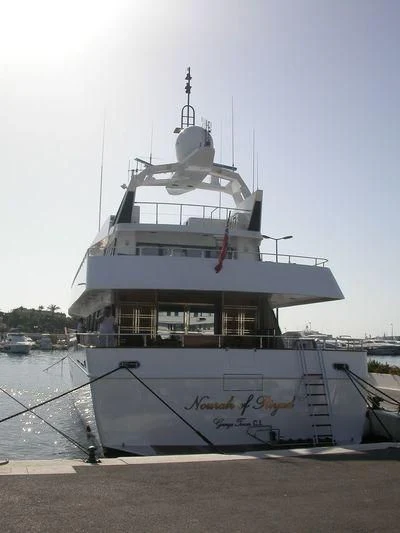 a large white boat aboard BELLA STELLA Yacht for Charter
