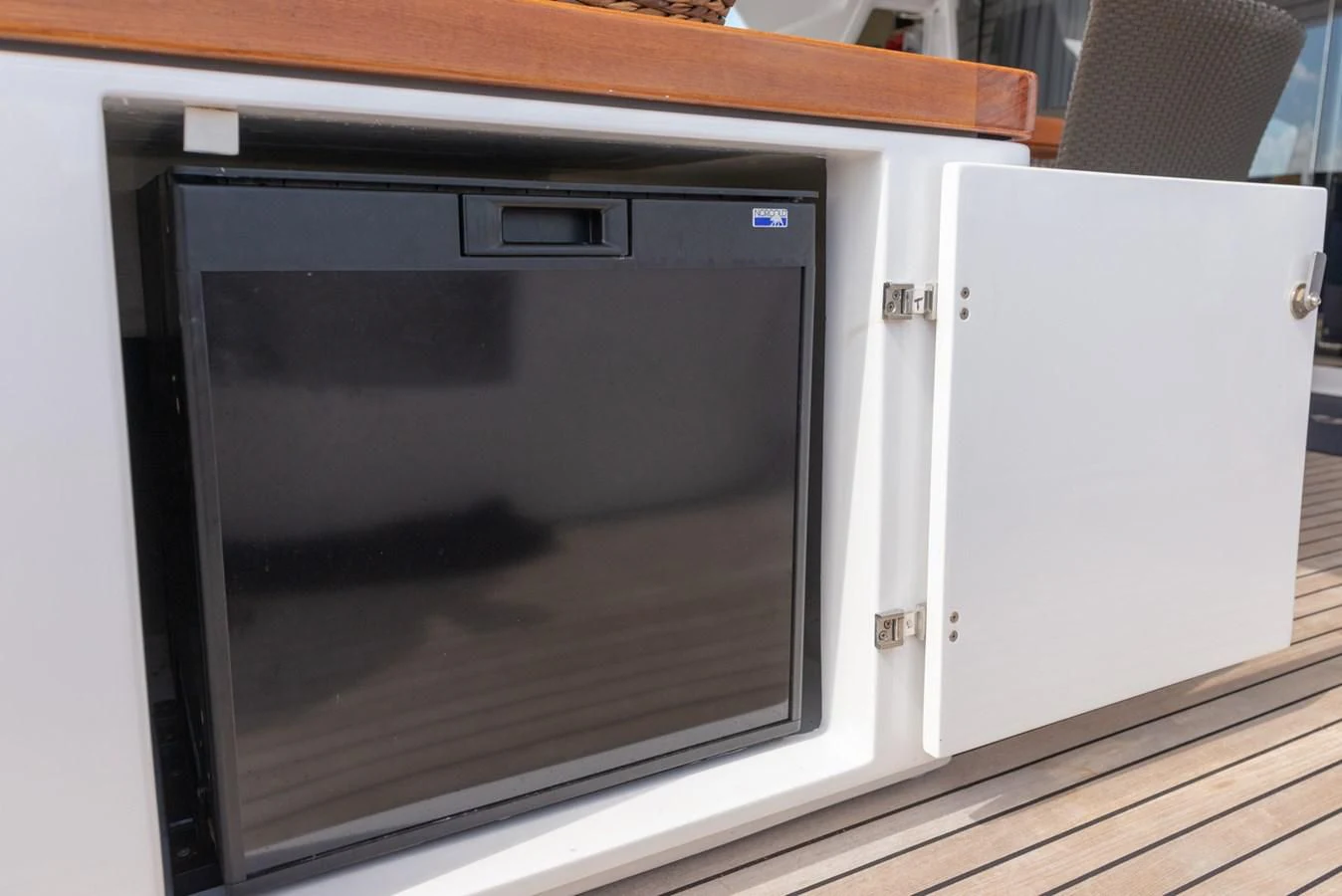 a couple of white rectangular objects aboard ALEGRA Yacht for Sale