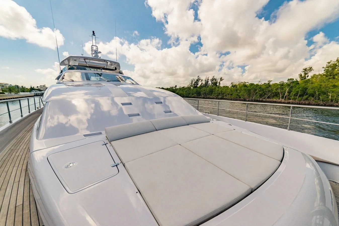 a boat on a river aboard ALEGRA Yacht for Sale