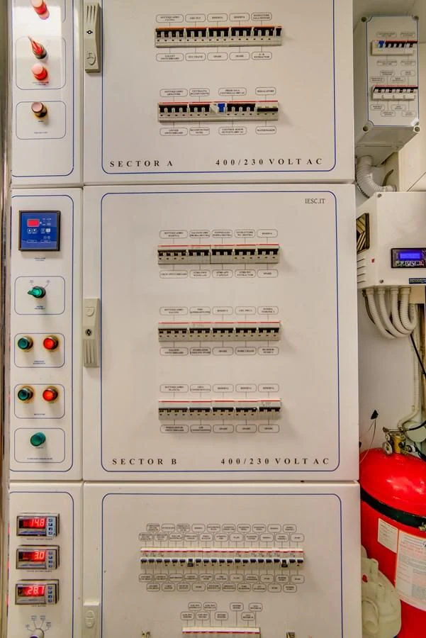 a white machine with buttons aboard ALEGRA Yacht for Sale