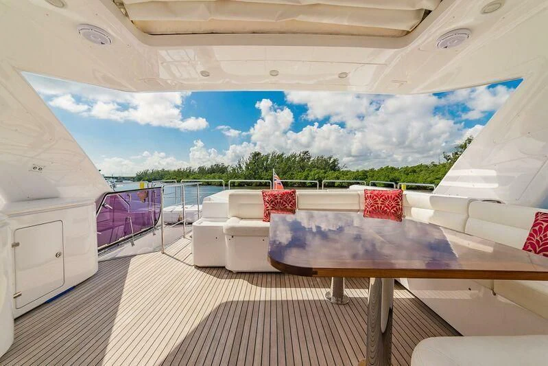 a large pool with a deck aboard ALEGRA Yacht for Sale