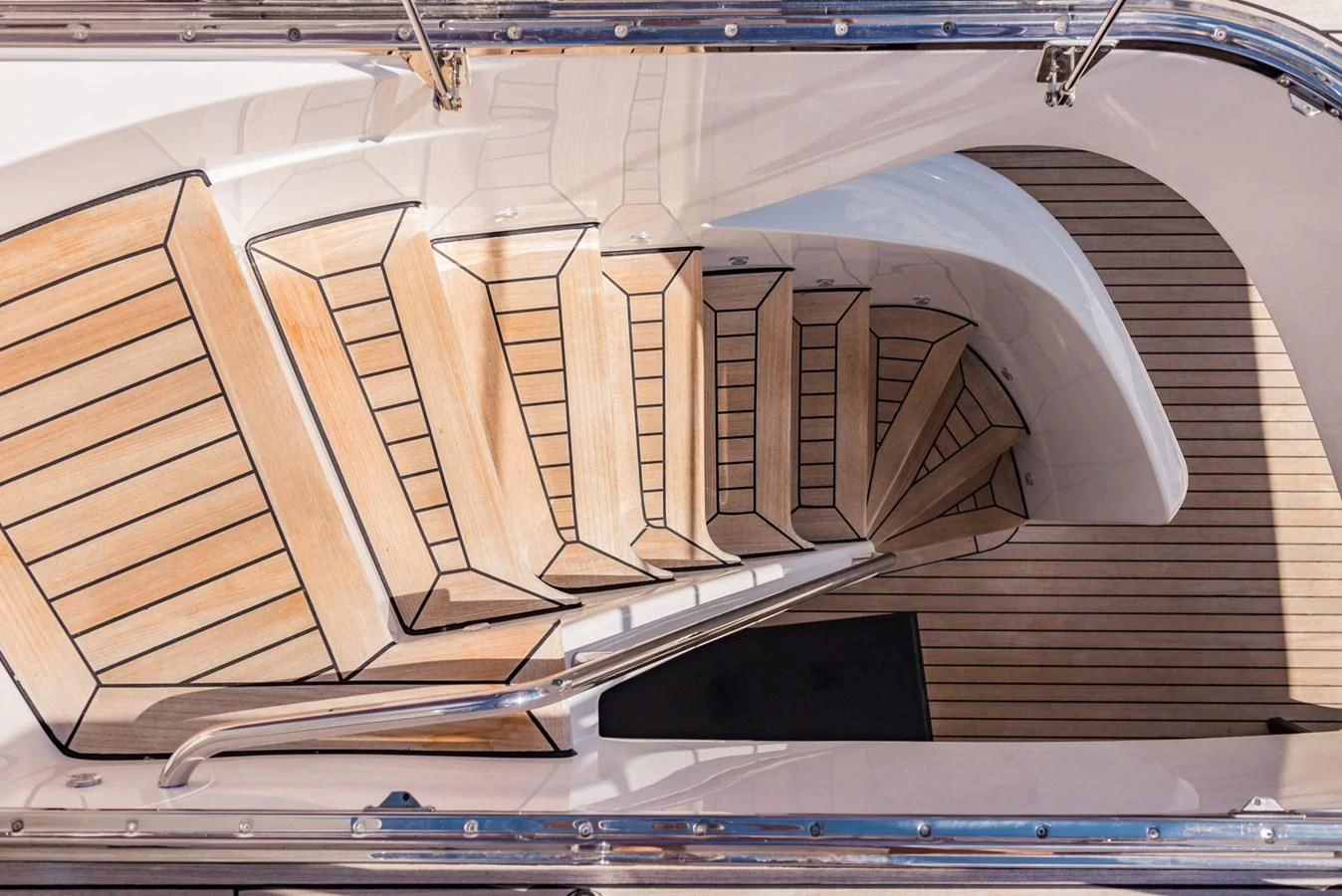 a white and brown building aboard ALEGRA Yacht for Sale