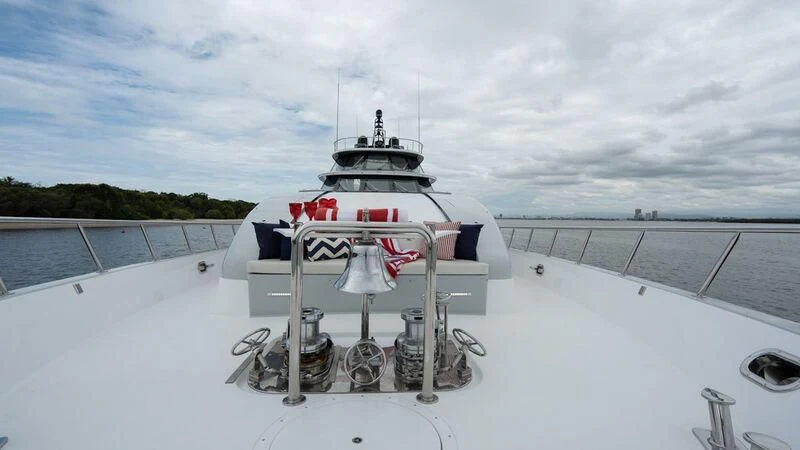 a boat on the water aboard PIPELINER Yacht for Sale