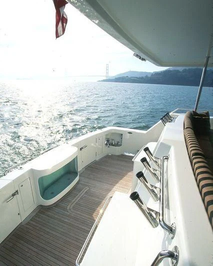 a boat on the water aboard PIPELINER Yacht for Sale