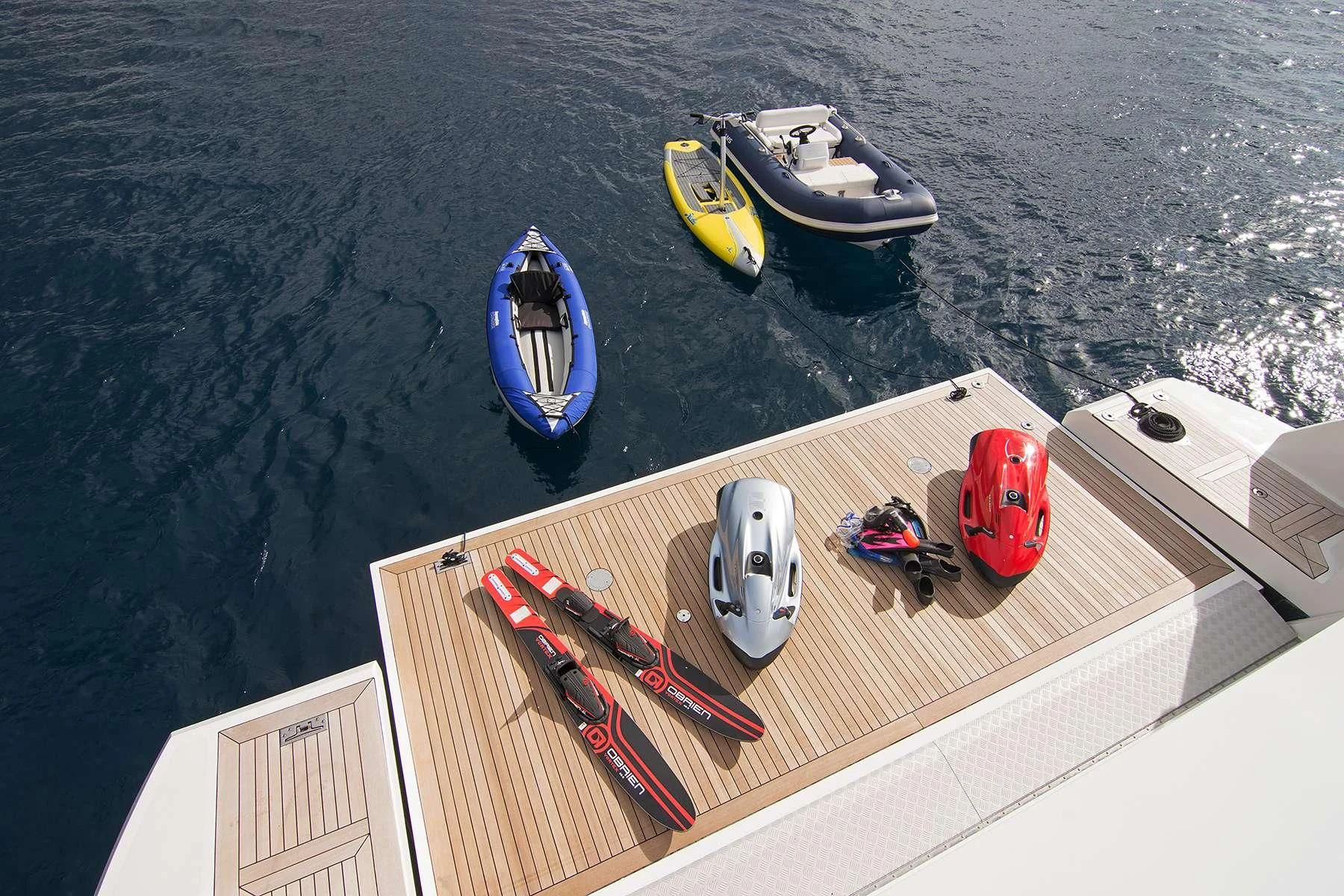 a person on a boat aboard MEMORIES TOO Yacht for Sale