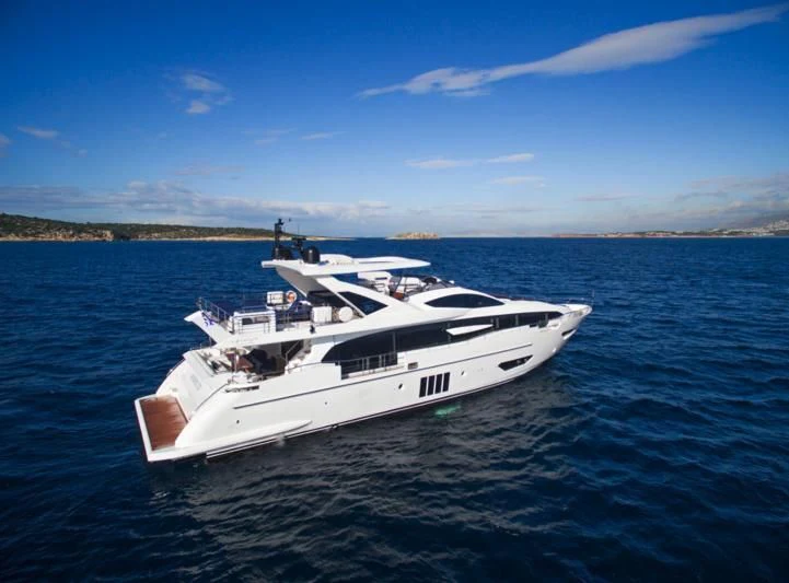 a boat in the water aboard MEMORIES TOO Yacht for Sale
