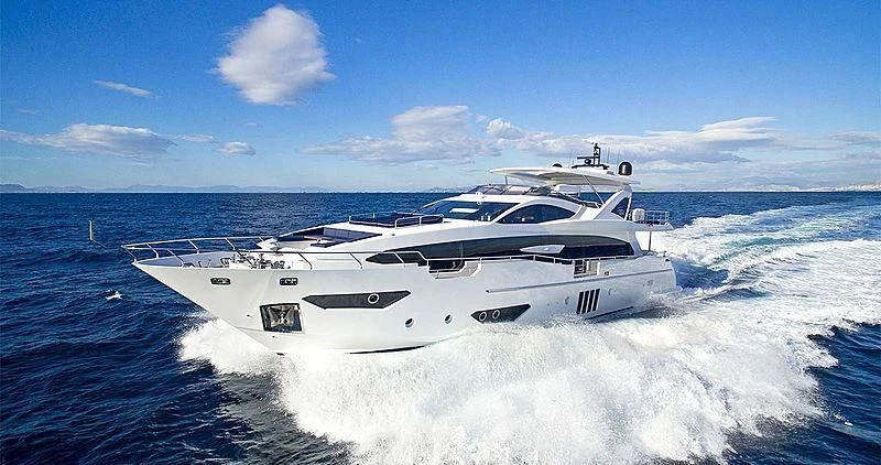 a boat on the water aboard MEMORIES TOO Yacht for Sale