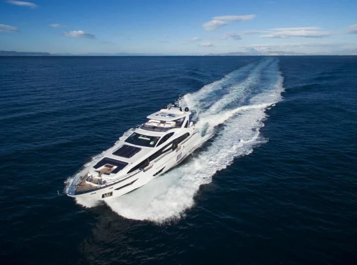 a boat on the water aboard MEMORIES TOO Yacht for Sale
