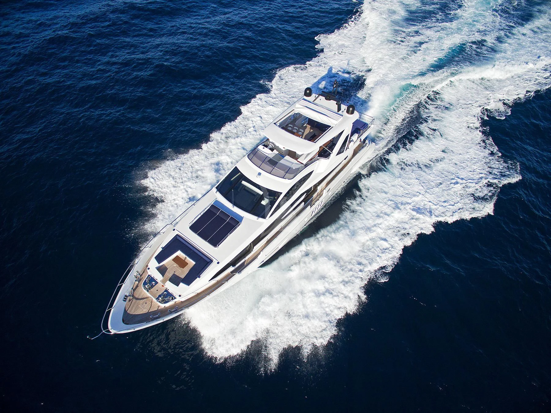 a high angle view of a ship aboard MEMORIES TOO Yacht for Sale