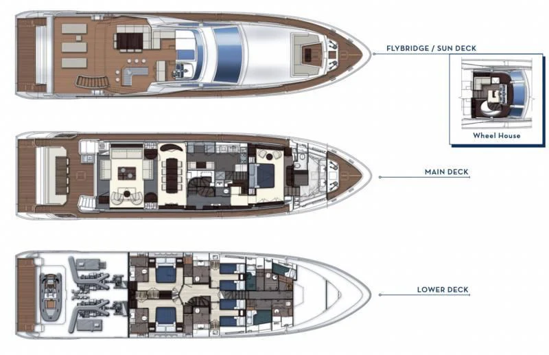 diagram aboard MEMORIES TOO Yacht for Sale