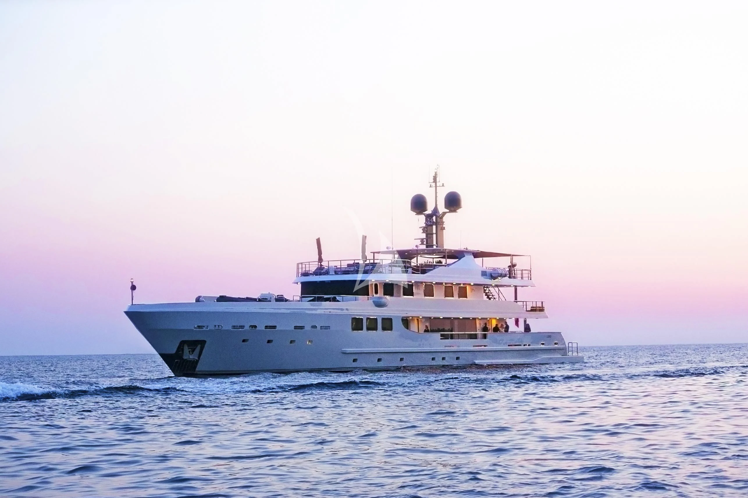 a boat in the water aboard R23 Yacht for Charter