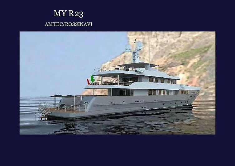 a large white boat aboard R23 Yacht for Charter