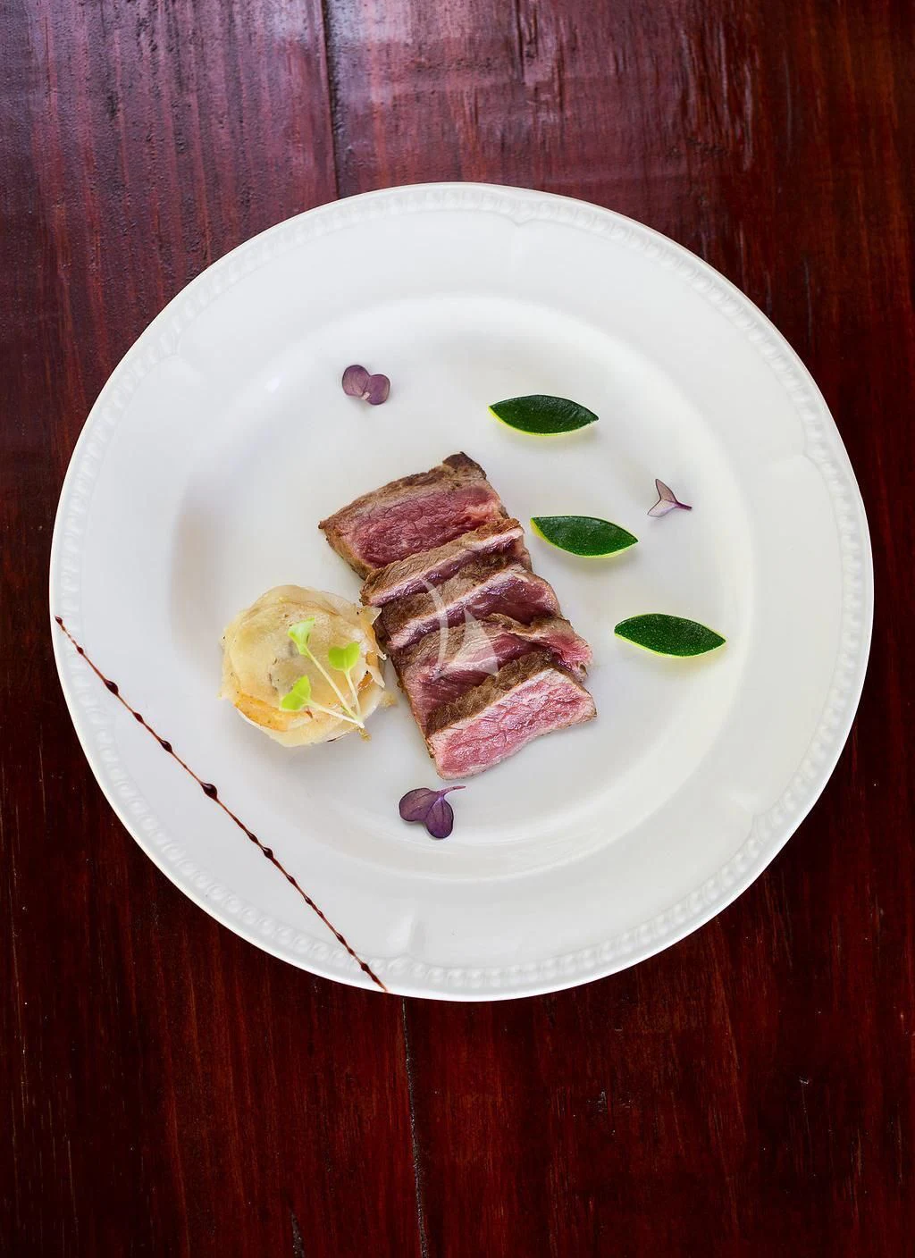 a plate of food aboard R23 Yacht for Charter