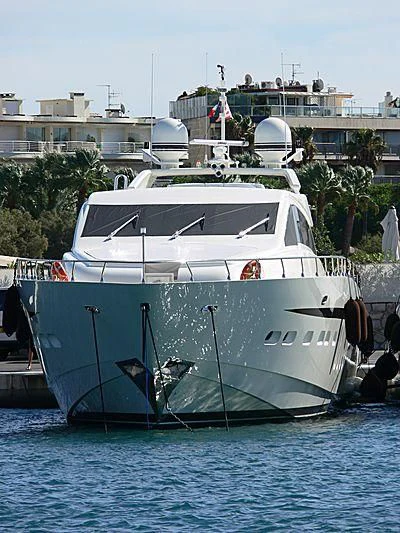 a boat in the water aboard ALEON Yacht for Sale
