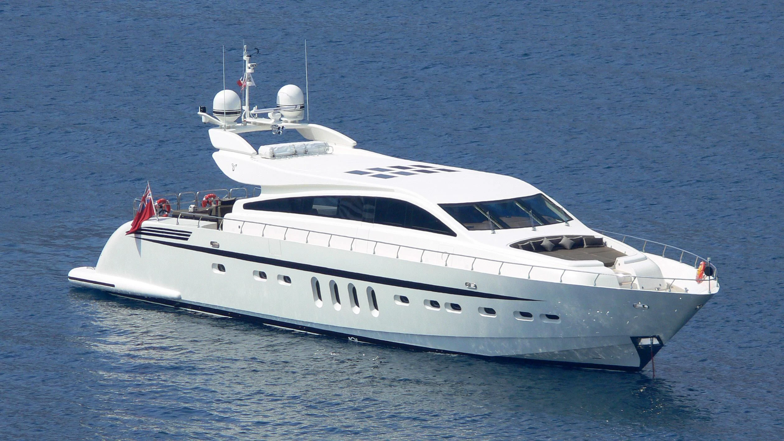 a white yacht in the water aboard ALEON Yacht for Sale