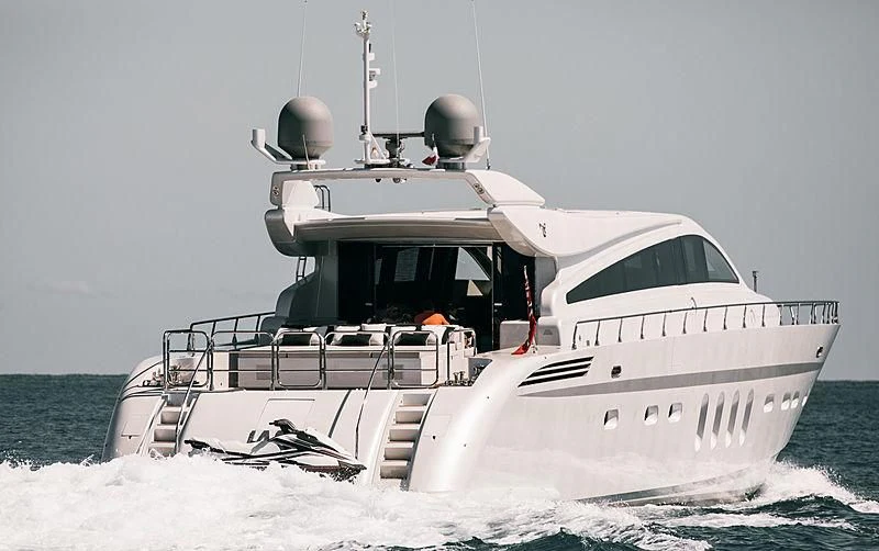 a boat in the water aboard ALEON Yacht for Sale