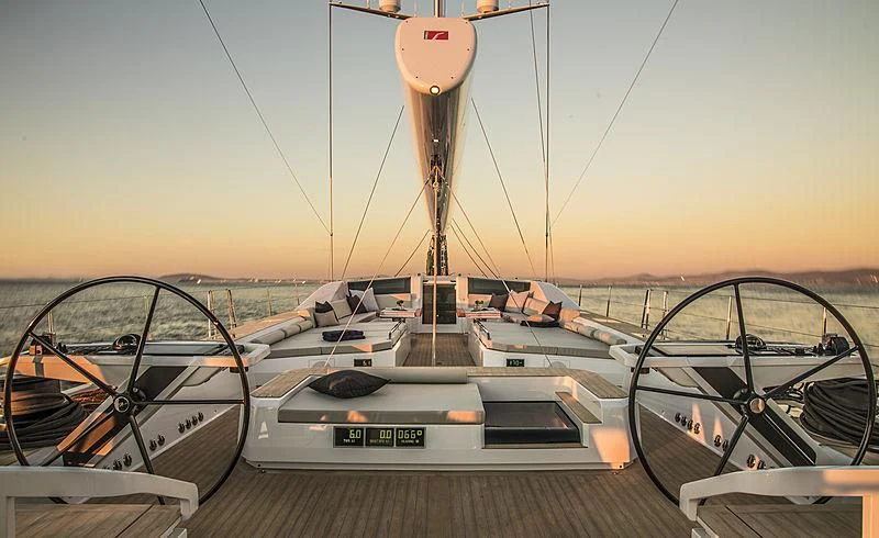 a boat on a dock aboard POWER OF 2 Yacht for Sale