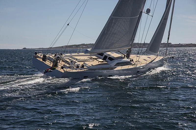 a sailboat on the water aboard POWER OF 2 Yacht for Sale