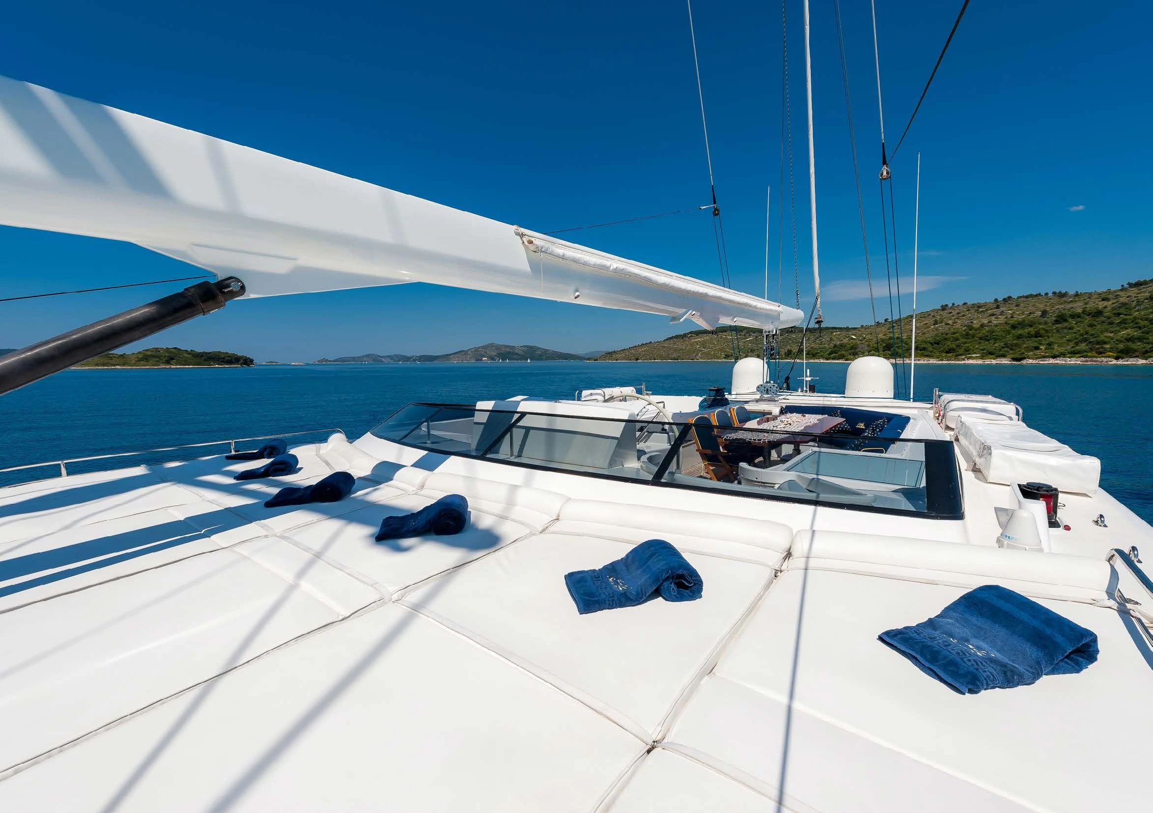 a boat on the water aboard LADY SUNSHINE Yacht for Sale