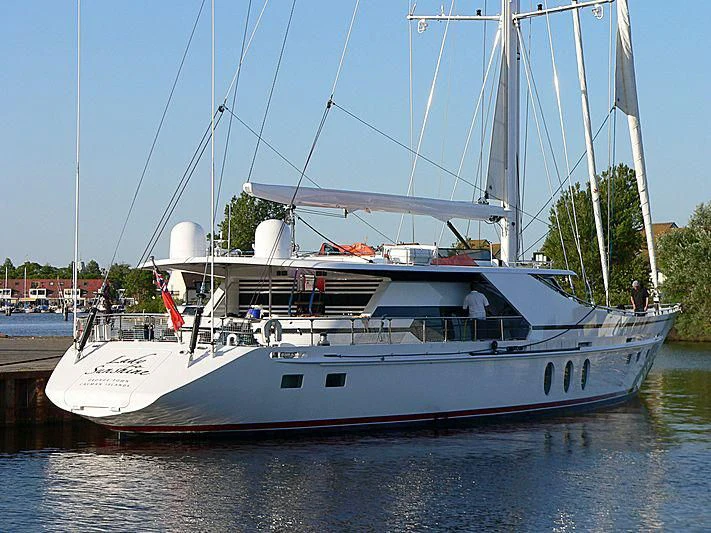 a boat on the water aboard LADY SUNSHINE Yacht for Sale