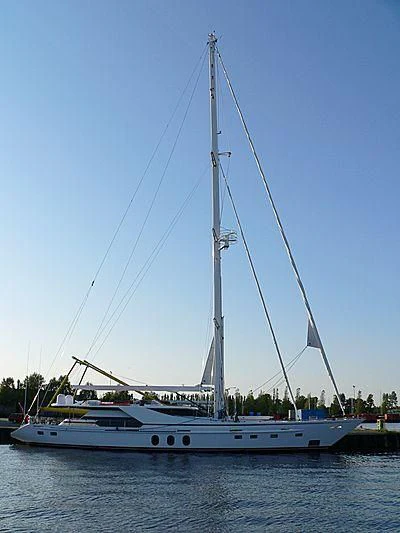 a sailboat on the water aboard LADY SUNSHINE Yacht for Sale