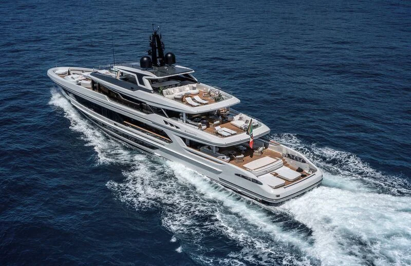 a ship on the water aboard INFINITY Yacht for Sale