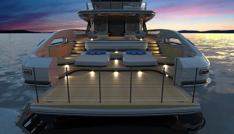 a boat on the water aboard INFINITY Yacht for Sale