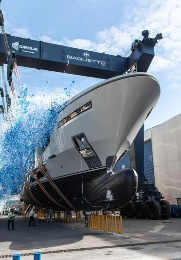a large space ship aboard INFINITY Yacht for Sale